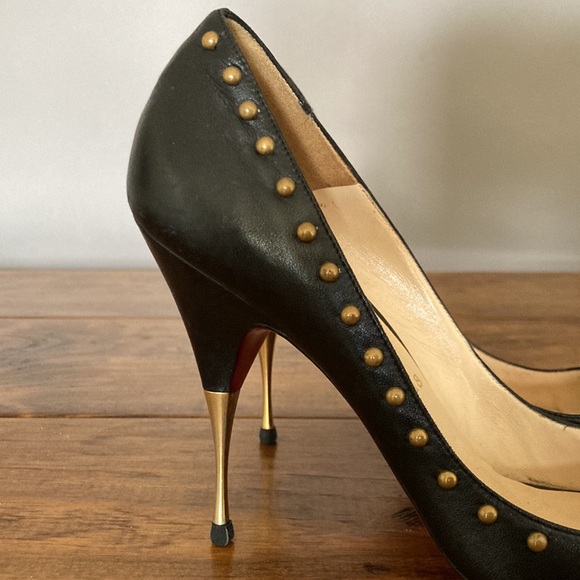 Christian Louboutin Peep Toe 100mm Stud Heels size 40 - Picture 5 of 12